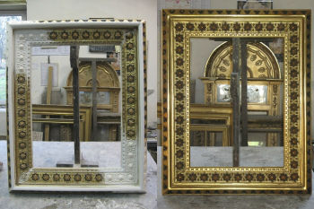 一个中东风格画框的放大- 再装饰 – 贴金